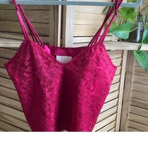 Victoria’s Secret Vintage Elegant Pink Lace Camisole